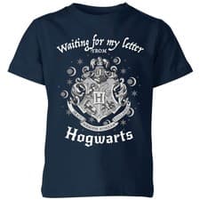 Image of Harry Potter Waiting for My Letter From Hogwarts Tee Kids | Official | Navy