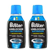 Image of Buster Bathroom Drain Unblocker 300ml Plughole Cleaner for Sink & Bath - 2 Pack