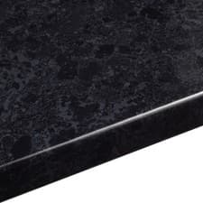 Image of Midnight Granite effect Kitchen Worktop 40mm, 3m X 600mm X 38mm CURVED EDGE