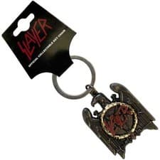Image of SLAYER - SILVER EAGLE - METAL KEYCHAIN - BRAND NEW - MUSIC SLAYKEY01