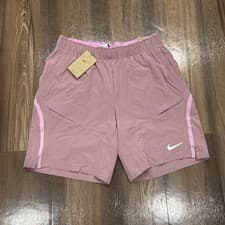 Image of Nike Dri-FIT Advantage 7” Tennis Shorts Lilac Mens Sz Large FD5325-523