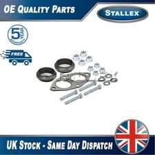 Image of Fits Mercedes Saloon Coupe Kombi 2.3 Exhaust Pipe Fitting Kit Front Stallex