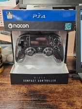 Image of NACON PS4 BLACK Wired Compact Controller - Black