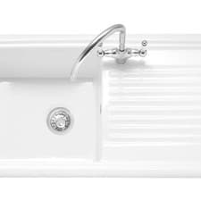 Image of Caple 1 Bowl Ceramic Sink With Drainer