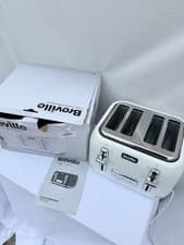 Image of Breville VTT911 Curve 4 Slice Toaster - White and Chrome