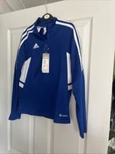Image of Adidas C22 Track Top New In Bag With Tags 9-10 Years. Royal Blue, RRP £34.99
