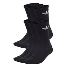 Image of Adidas Trefoil Cushion Crew Socks 6 Pack Unisex Multi Colour UK Sizes New