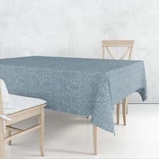 Image of William Morris Acorn Blue 132x178cm Acrylic Tablecloth
