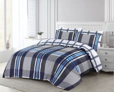Image of Luxury Printed Duvet Cover 100% Egyptian Cotton Quilt Bedding Set Double King