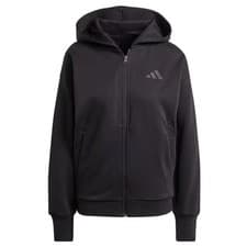 Image of New Adidas women ALL SZN Fleece Full-Zip Hoodie, Size L, Color Black