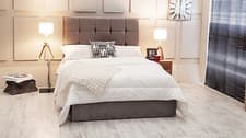 Image of Cologne Ottoman Storage Bed Frame - Diamante Buttons Esupasaver Made in England