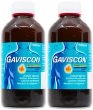 Image of Gaviscon Original Peppermint 500ml | Heartburn Relief X 2