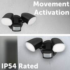 Image of 200W LED Flood Light with PIR Motion Sensor 24000lm Security Outdoor Wall Light