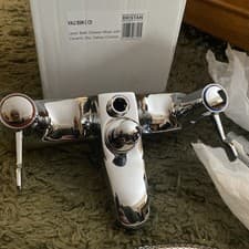 Image of Bristan Lever Bath Shower Mixer with Ceramic Disc Valves Chrome - VAL2 BSM C CD