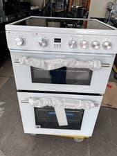 Image of Hisense HDE3211BWUK 60cm Free Standing Electric Cookerwith CeramicHob White NEW 