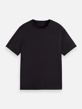 Image of Scotch & Soda CORE Logo T-Shirt in Black – 100% Cotton, Crewneck, Short Sleeve