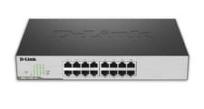 Image of D-Link 16-Port Gigabit Ethernet Network Desktop Switch L2 Black DGS-1100-16