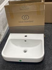 Image of Ideal Standard I.Life B 50cm Washbasin 1 Taphole Visible Overflow - E256201