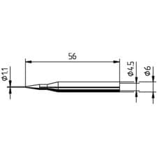 Image of Ersa 0162BD/SB Soldering Tip Pencil-Shaped 1.10 mm 1pc