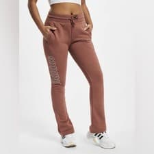 Image of Adidas Originals diamond Brown flared steaight leg jogger pants