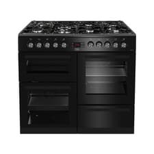 Image of Beko KDVF100K 100cm Dual Fuel Range Cooker 2 Fan Ovens, Grill 7 Burners RRP £949