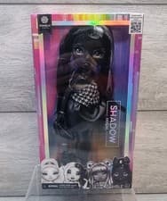 Image of Rainbow High Shadow High Shanelle Onyx Grayscale 28cm Fashion Doll Black Hair