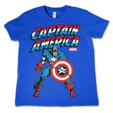 Image of Marvel Comics Captain America Official Childrens Tee T-Shirt Boys Kids