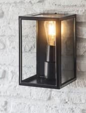 Image of Garden Trading Belgrave Exterior Wall Lantern in Carbon Black