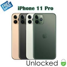 Image of Apple iPhone 11 Pro 64GB/256GB No Contract Factory Unlocked Smartphone All Color