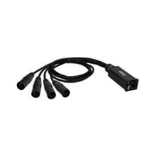 Image of Adam Hall Cables 4 STAR CATBOX XM5 Audio & DMX Adapter 5-pole XLR Male x Cat.6a