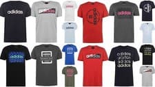 Image of Mens New Adidas Linear Logo box Multi camo T Shirt Crew Neck Size S M  L XL XXL