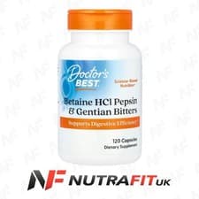 Image of DOCTOR’S BEST BETAINE HCL PEPSIN & GENTIAN BITTERS supports digestive efficiency