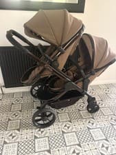 Image of Icandy Peach 7 Coco Double Pram/Pushchair New Newborn Carrycot/Bassinet