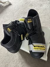 Image of Sitesafe Footwear Men’s Steel Toe Cap Mid Cut Black Safety Boots Size 11