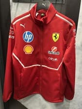 Image of Scuderia Ferrari 2025 F1 Team Softshell Jacket Red Official PUMA UK Stock Large