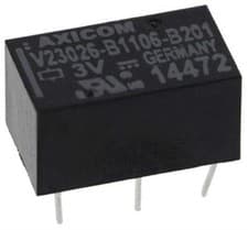 Image of 1 x 1 x TE Connectivity SPDT PCB Mount Latching Relay - 1 A, 3V dc