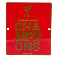 Image of Liverpool FC Premier League Champions Window Sign