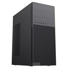 Image of Cit Academy Mid-Tower Office Pc Case With Usb Type C And 80Mm Rear Black Fan And