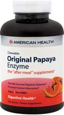 Image of Original Papaya Enzyme, 600 Chewable Tablets, AMERICAN HEALTH, After Meal, UK