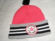 Image of BNWT - CONVERSE All Star Ribbed Beanie Hat Cosmos Pink