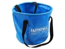 Image of Faithfull Collapsible Bucket 12 litre FAI12LBUCKET Waterproof PVC
