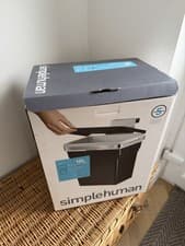 Image of Simplehuman 10 Litre In Cabinet Kitchen Cupboard Bin With Lid Removeable Bucket