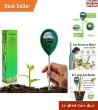 Image of Accurate Soil Moisture Meter with 6.7-Inch Probe - Battery-Free Plant Care