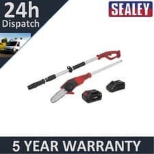 Image of Sealey SV20 Series 20cm Cordless Telescopic Chainsaw Kit 20V 4Ah CP20VTP02