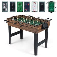 Image of 10-in-1 Combo Game Table Set Space-Saving Stackable Design