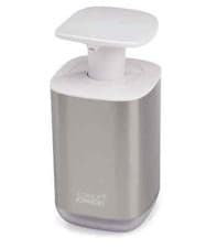 Image of Joseph Joseph Presto Steel Hygienic Soap Dispenser, Large Easy Pump Head, Steel