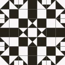 Image of Victorian Matt Patterned Ceramic Floor Square Tile | 450x450mm | 3 Colours