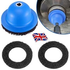 Image of 1/2" Drive Wheel Hub Cleaning Tool 150mm Disc Brake Cleaner Grinder with 2x Pad