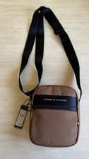 Image of Tommy Hilfiger brown/black essential small reporter bag BNWT