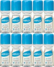 Image of Amplex Active Anti-perspirant Deodorant Roll-On 50ml - Pack of 10